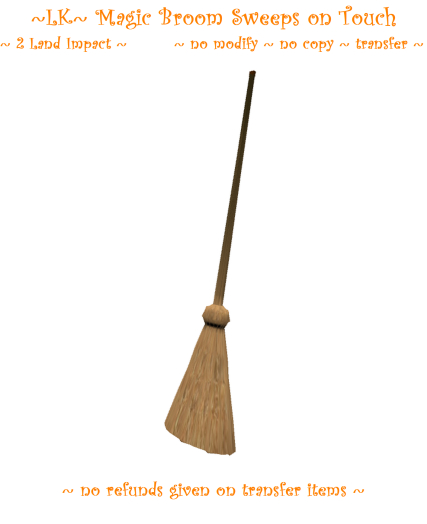 ~LK~ Magic Broom sweeps on touch