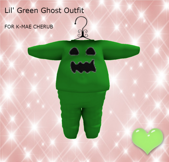*HEB*Lil' Green Ghost Outfit