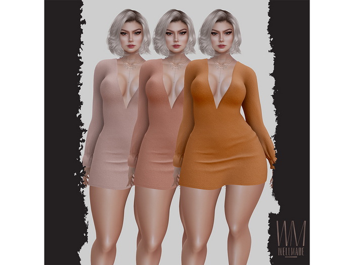 [WellMade] Madonna Dress Oranges