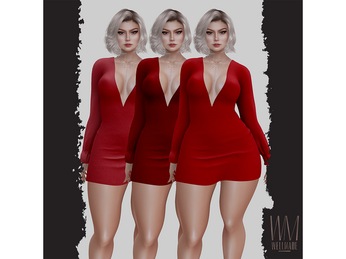 [WellMade] Madonna Dress Reds