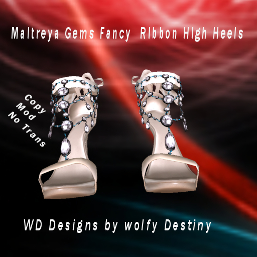 Maitreya Gems Fancy  Ribbon High Heels Boxed