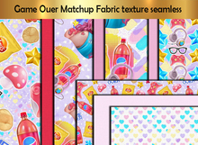 Game Ouer Matchup Fabric texture seamless