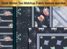 Dark Winter Tea Matchup Fabric texture seamless