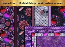 Escape Charm Dark Matchup Fabric texture seamless