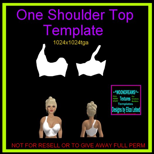 One Shoulder Top Template