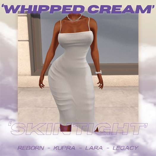 SKINTIGHT Dress - WHIPPED CREAM