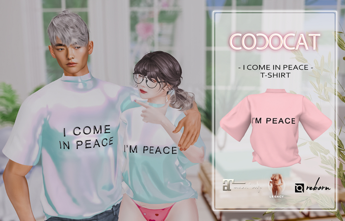 .cococat. Peace tee (Girl) - Pink