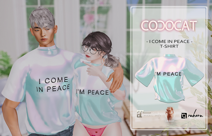 .cococat. Peace tee (Girl) - Holo