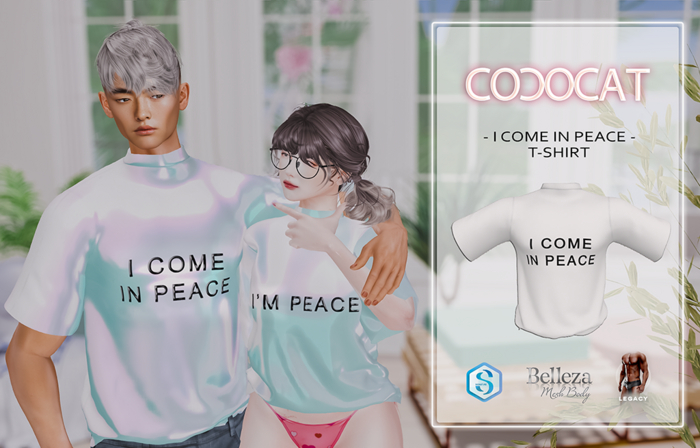 .cococat. Peace tee (Boy) - White