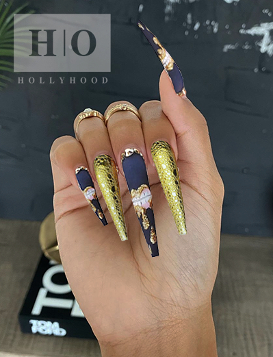 Hollyhood Lip Lock Nails UPDATED NAILS**