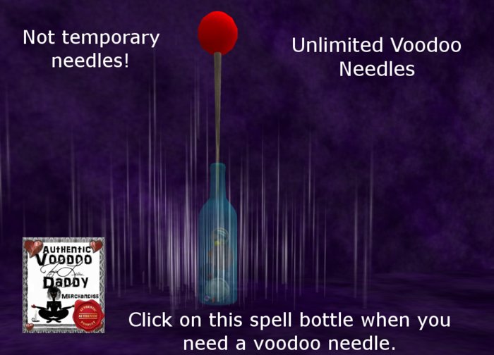 Voodoo spell to summon voodoo needles