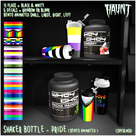 HAUNT - Shaker Bottle - Pride
