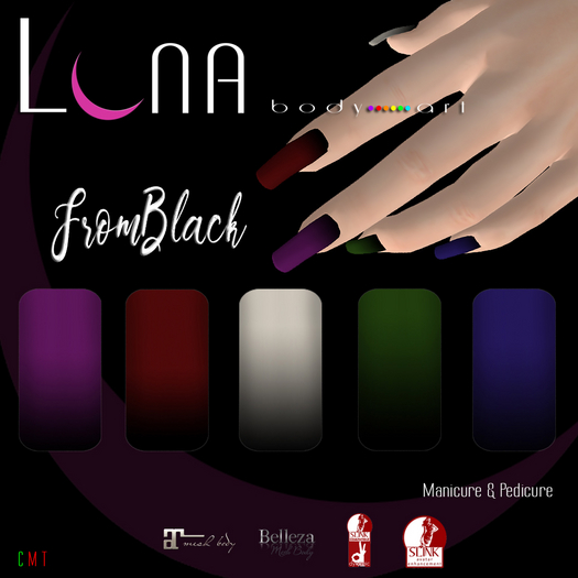 .::LUNA::. Body Art - From Black  - Nails
