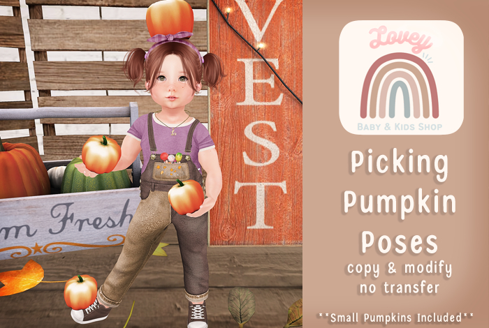 ;Lovey- Picking Pumpkins Pose
