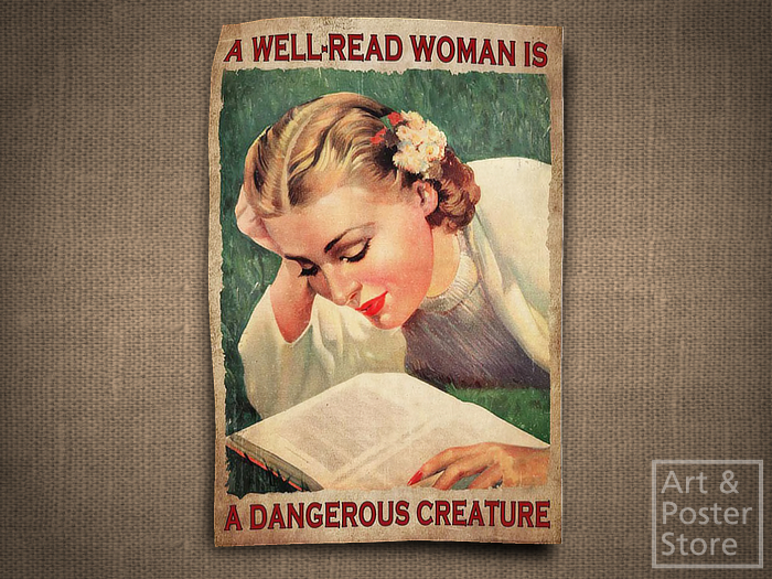 A Well Read Woman | Rippled Peeling Poster | WWB 