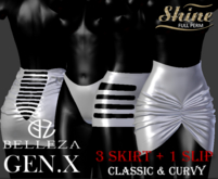 [SHINE FULL PERM] 3 SKIRT 1 SLIP BELLEZA GENX
