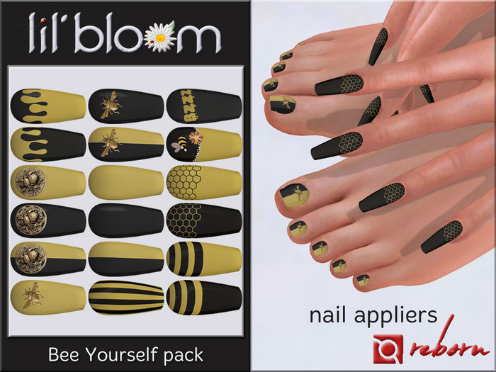 {LB} eBODY - REBORN nail HUD::Bee Yourself