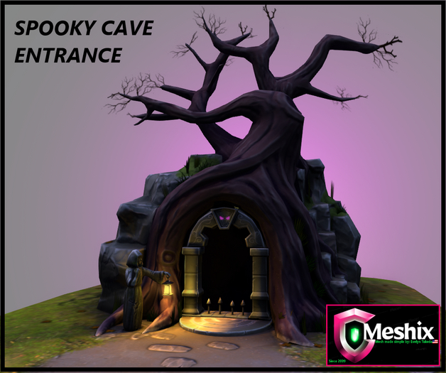 Meshix : Spooky cave entrance 