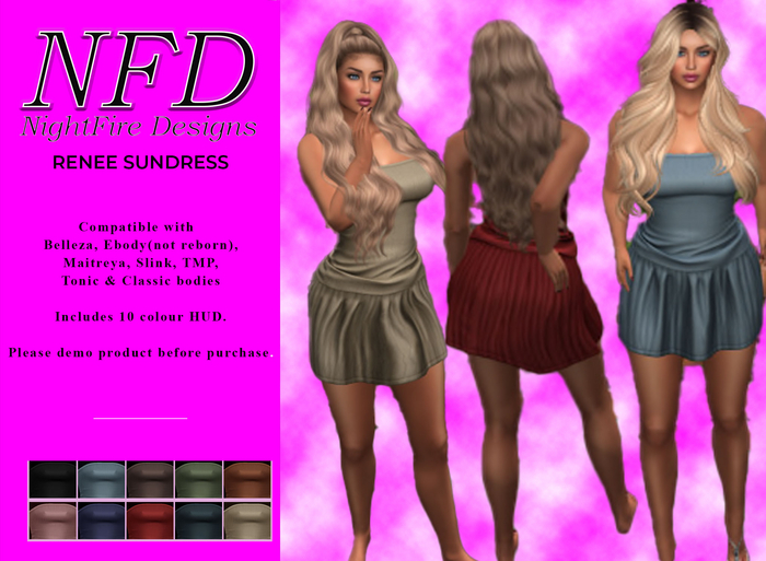 [NFD] Ladies PLAIN RENEE SUNDRESS DEMO