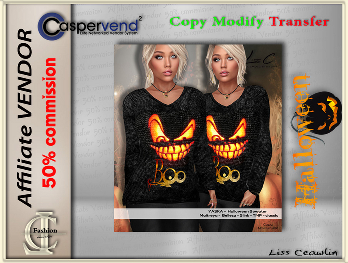 LC Affiliate Vendor [Halloween ] - Yaska sweater [1 vendor]