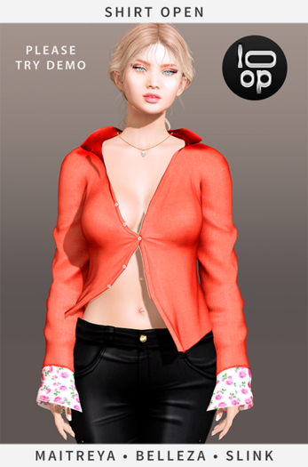 [loop] Shirt Open 02 Belleza/Maitreya/Slink
