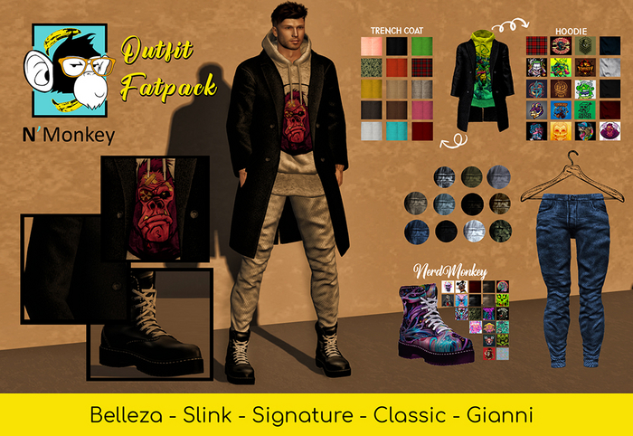 [N*Monkey] Outfit Fatpack