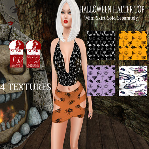 YGTL - SLINK - HALLOWEEN HALTER TOP