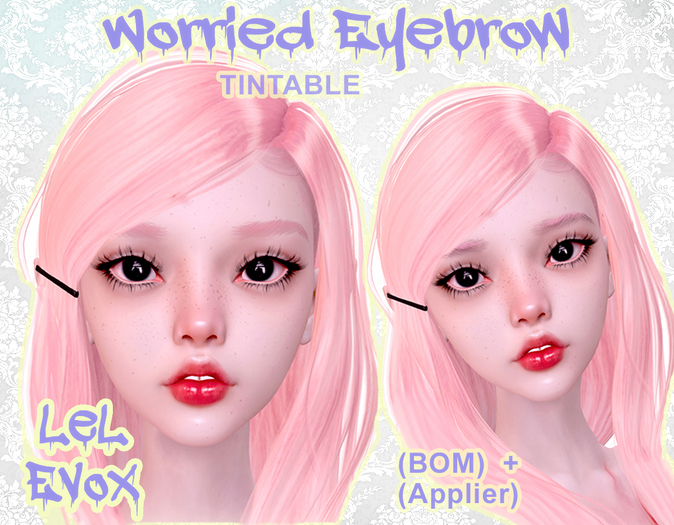 Worried for Eyebrow Lel Evox (tintable)