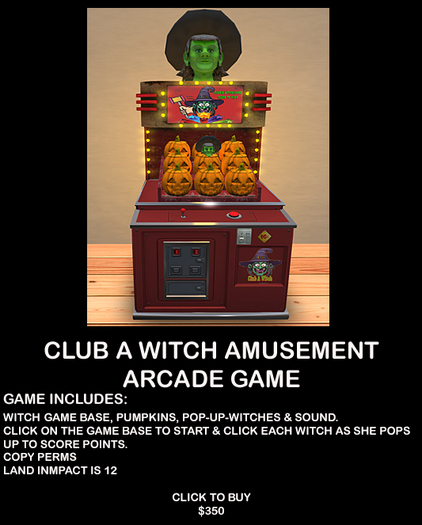 Fun Working Club A Witch Arcade Game For Halloween