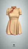 -Pixicat- Miya Dress (Tan)