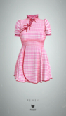 -Pixicat- Miya Dress (PlaidPink)