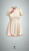 -Pixicat- Miya Dress (Cream)