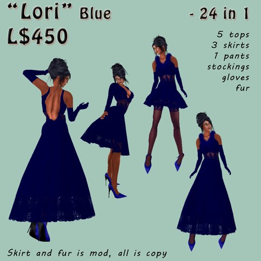 Chywe's: Lori Blue - Velvet Dress