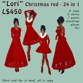 Chywe's: Lori Christmas Red - Velvet Dress