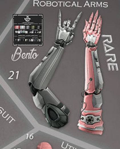 21. .{PSYCHO:Byts}. Zhora Project - Robotical Arms RARE + HUD