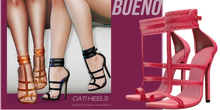 BUENO-Cati Heels-Pink