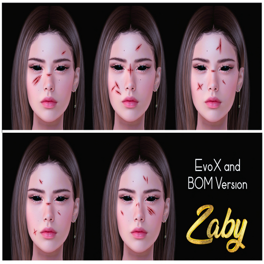 Face Wound/Scars (EvoX & Classic/BOM) Fatpack