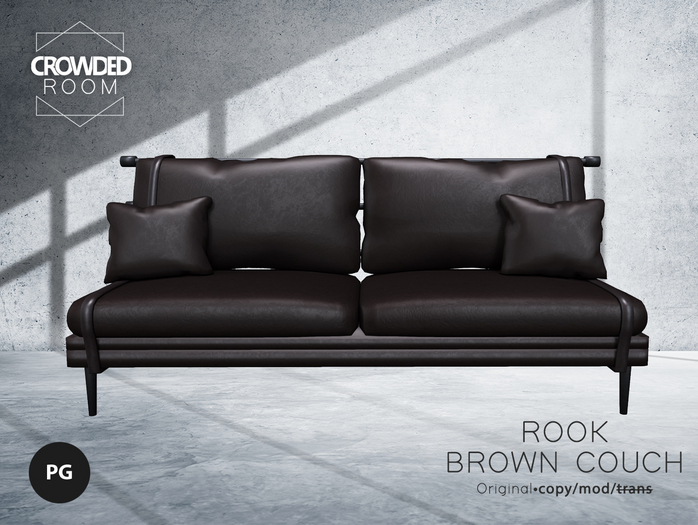 Crowded Room - Rook Brown Couch - PG  