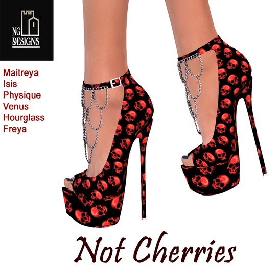 NG DESIGNS_ Not Cherries, Platform Shoes