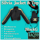 [R39] Silvia Jacket & Top-BlackG