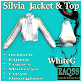 [R39] Silvia Jacket & Top-WhiteG