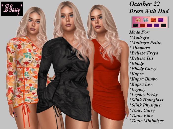 *BSASSY* STORE SPECIAL OCTOBER 22 DRESS WITH HUD