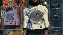 R2A-SPIDER SWEATER WHITE