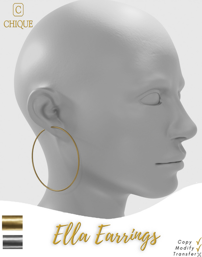 [Chique] Ella Earring - Gold/Silver