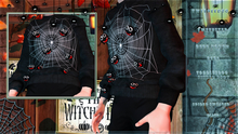 R2A-KIDS SPIDER SWEATER BLACK