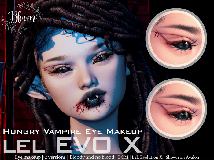 .:.Bloom.:. Hungry Vampire Eye Makeup