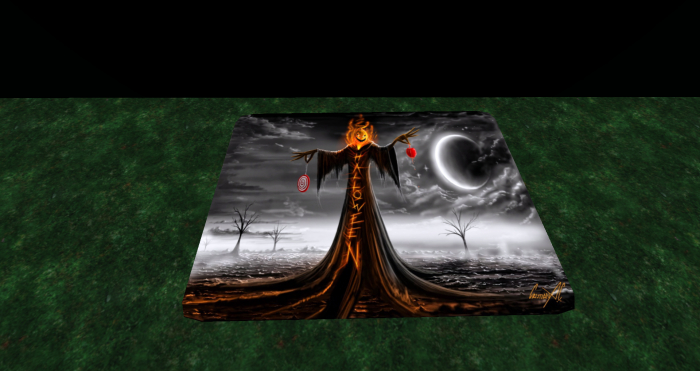 Halloween rug Sim Greeter