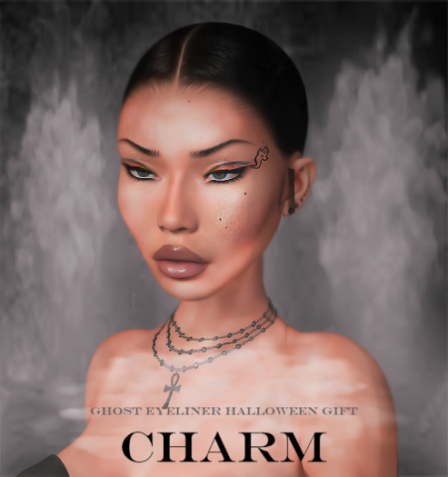 [CHARM] - Ghost Eyeliner Halloween GIFT  EVOX