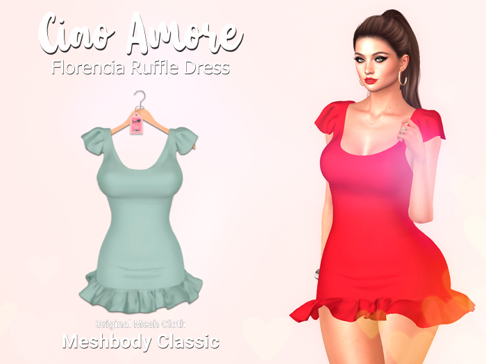 Ciao Amore! - Florencia Ruffle Dress Mint
