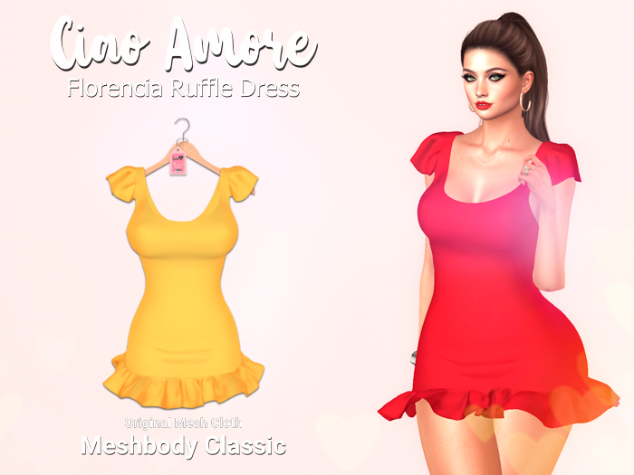 Ciao Amore! - Florencia Ruffle Dress Yellow